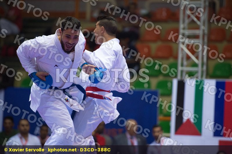 84+ kg Egypt Elasfar Ahmed final kumite Morocco Ouchen Achraf