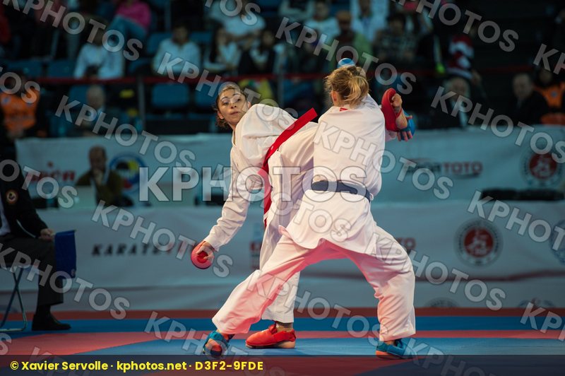 -61 kg bronze match Coban Merve female kumite Slovakia Suchankov