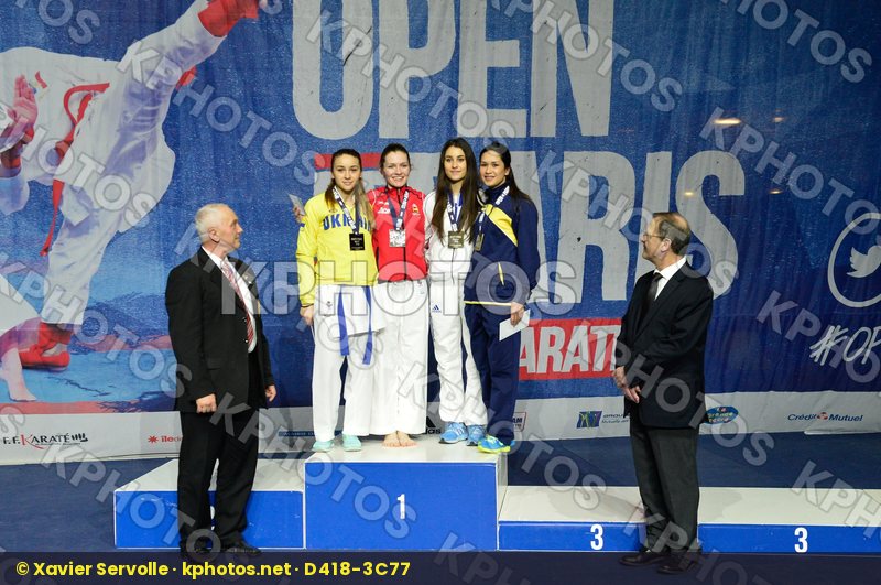 Female Kumite -55 Kg podium