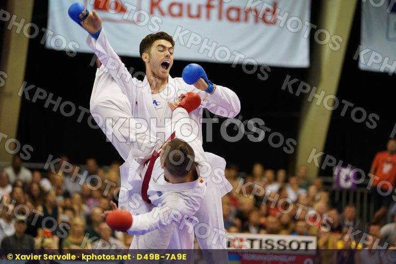 Asiabari Aliasghar Gold match Horuna Stanislav Iran Islamic Republic of Male Kumite -75kg Ukraine