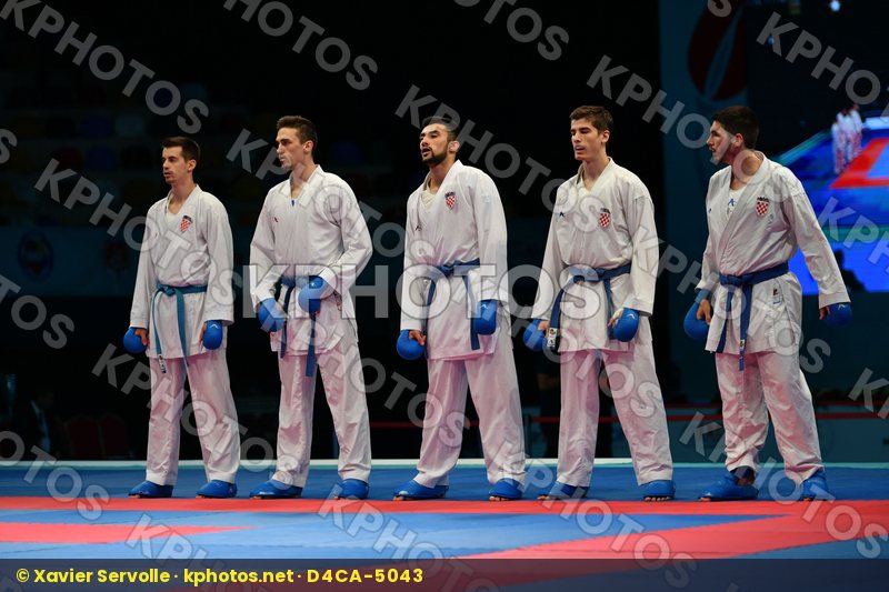 Croatia Croatia Croatia Italy Italy Italy Male team kumite
