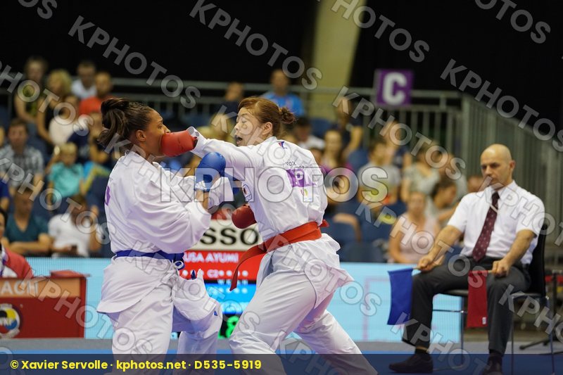 Female Kumite +68kg Florentin Anne Laure France Japan Uekusa Ayumi