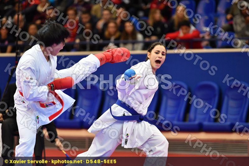 Female kumite -68 kg Japan Quirici Elena Someya Kayo Switzerland