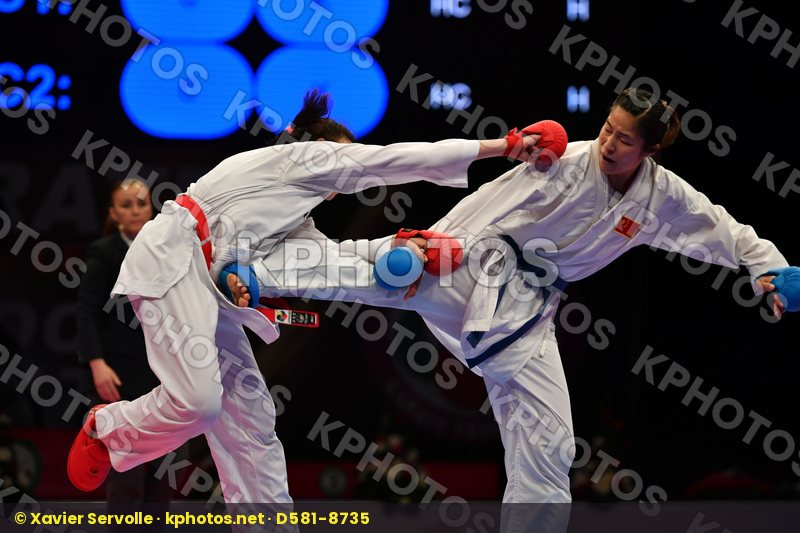 China Errabi Fatima zahra Female kumite -68 kg Morocco Tang Ling