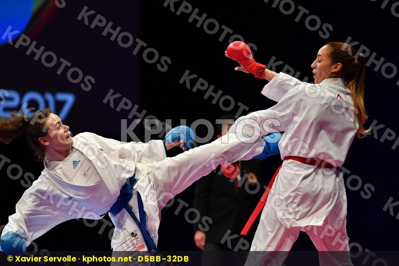 Female kumite -61 kg Hasnaoui Boutheina Italy Lallo Viola Tunisi