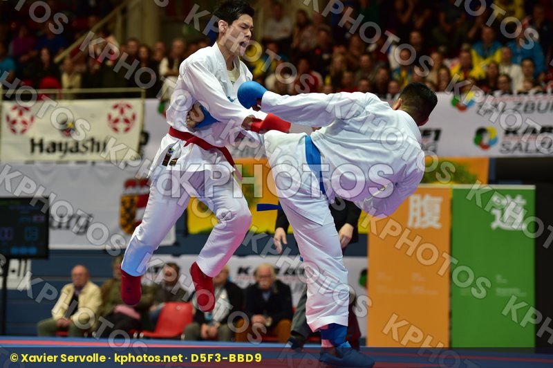 Japan male kumite -75 kg nishimura ken Shureido watanabe daisuke