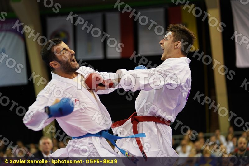 Aktas Ugur bronze match Male Kumite -84kg Poland Turkey Warda Kamil