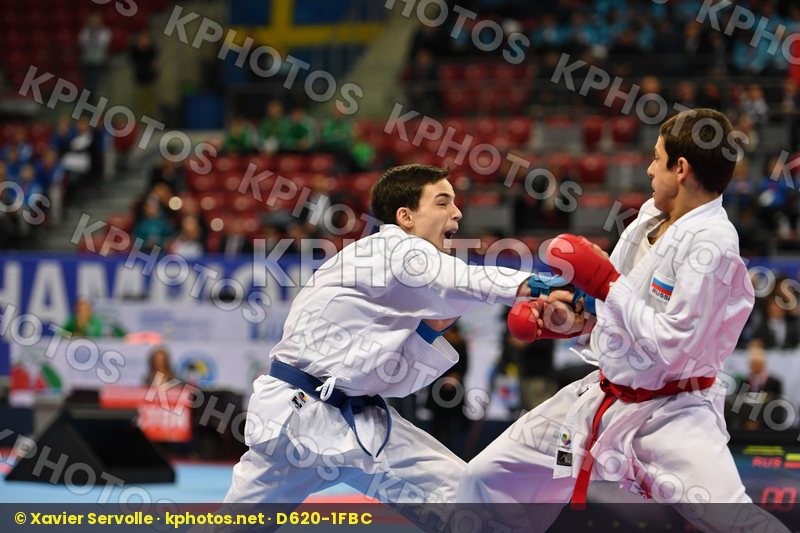 Cadet kumite male -57 kg, Ogannisian Iurik, Russian federation,