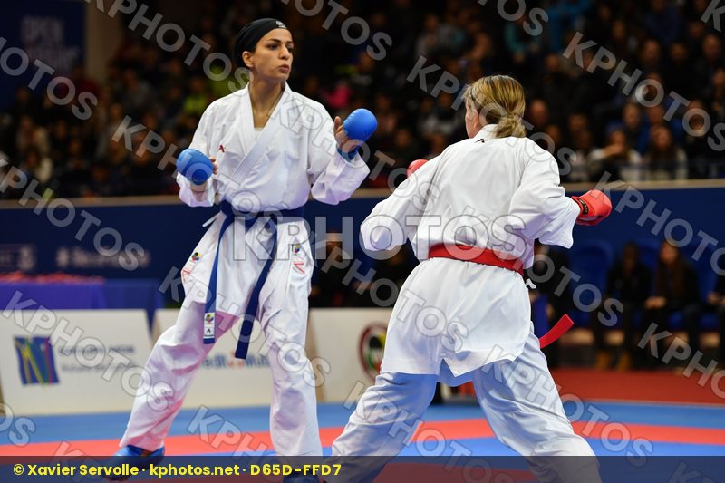 Connell Amy Female kumite -55 kg Iran  islamic republic of Khaks