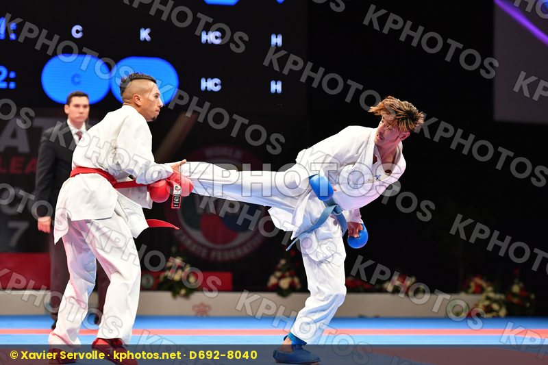 Male kumite -60 kg Morocco Takzima Aymane Taoussi Mohammed