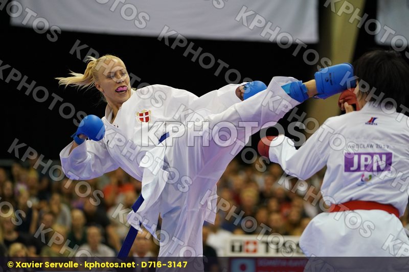 bronze match Denmark Female Kumite -68kg Japan Pedersen Katrine Someya Kayo