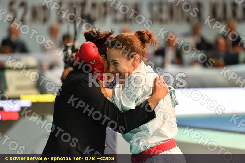 Female kumite -61 kg France Ignace Lucie Prekovic Jovana Serbia