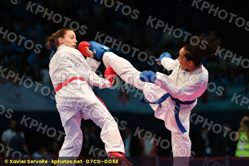 Female kumite -61 kg France Ignace Lucie Prekovic Jovana Serbia