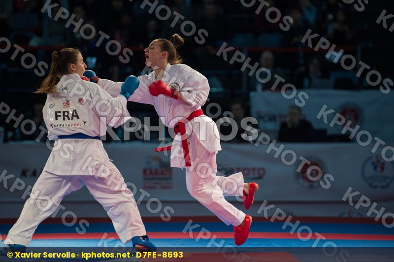 -50 kg Austria finals France kumite Plank Bettina Recchia Alexan