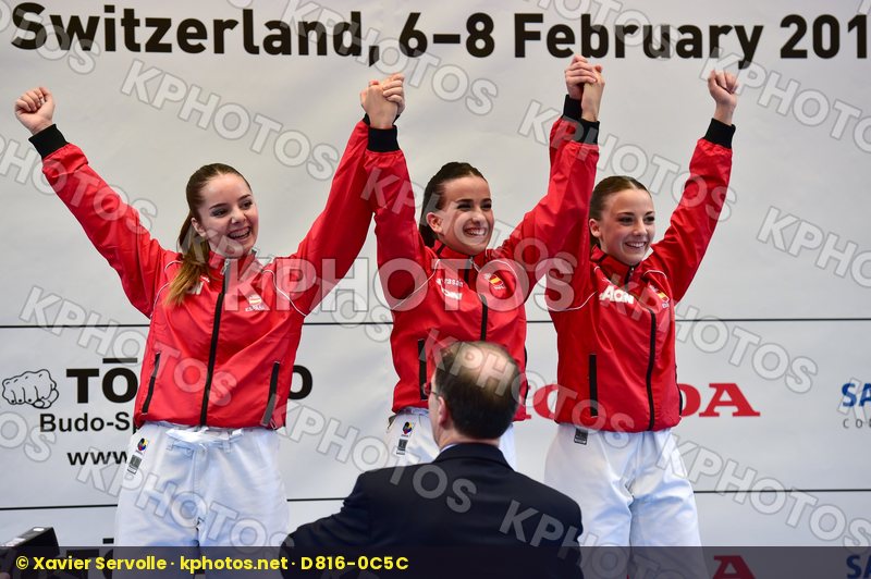 female finals junior kata male spain team