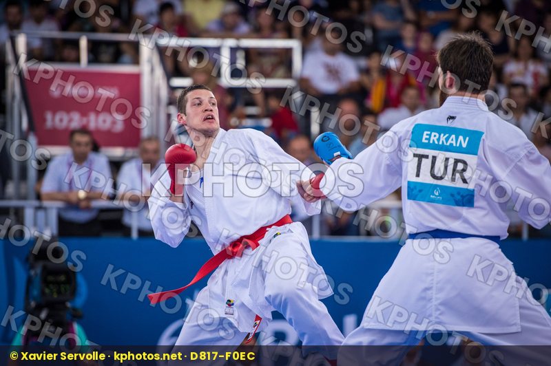 +84 kg Bitevic Slobodan day2 Erkan Enes kumite qualification Ser