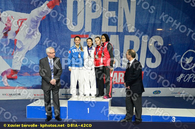Female Kumite -50 Kg podium