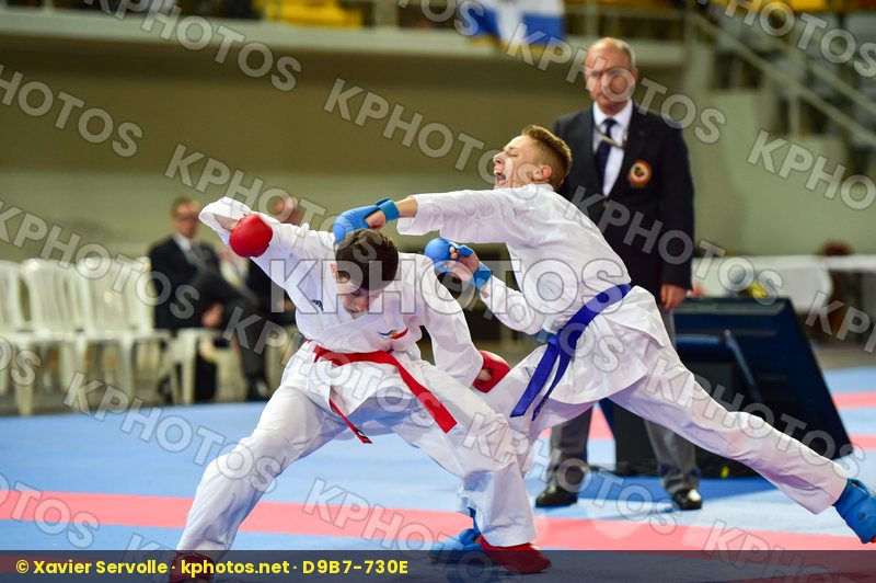 -55 Kg France Italy Junior Kumite Male Marchese Samuele Merienne