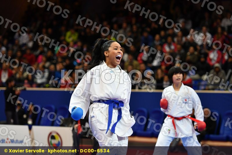 Female kumite -61 kg France Ignace Lucie Japan Someya Mayumi