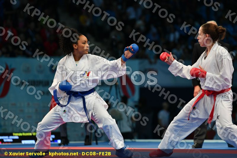 Female kumite -61 kg France Ignace Lucie Prekovic Jovana Serbia