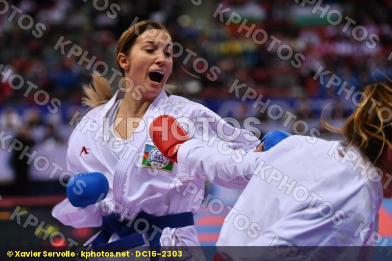 Azerbaijan Portugal Silva Alexandra U21 kumite female -61 kg Zar