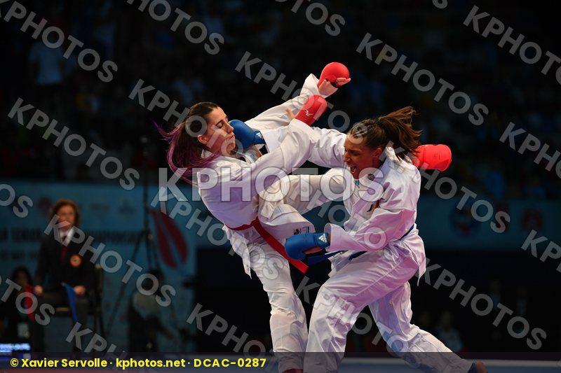 Female kumite 68+ kg Florentin Anne laure France Hocaoglu Meltem