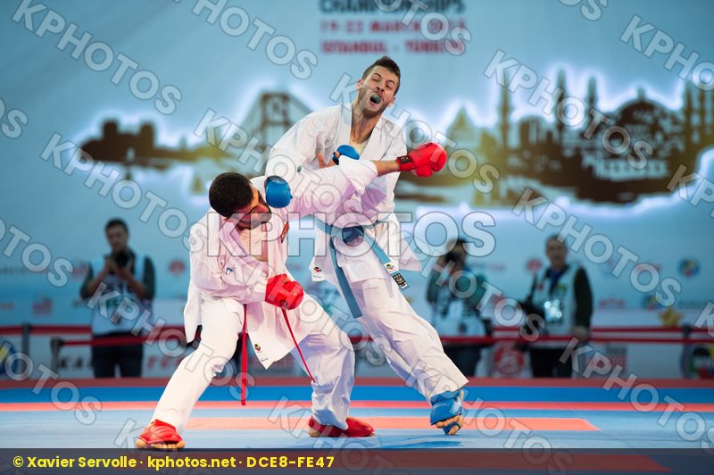 -84 kg Aktas Ugur bronze match Greece kumite male Turkey Tzanos