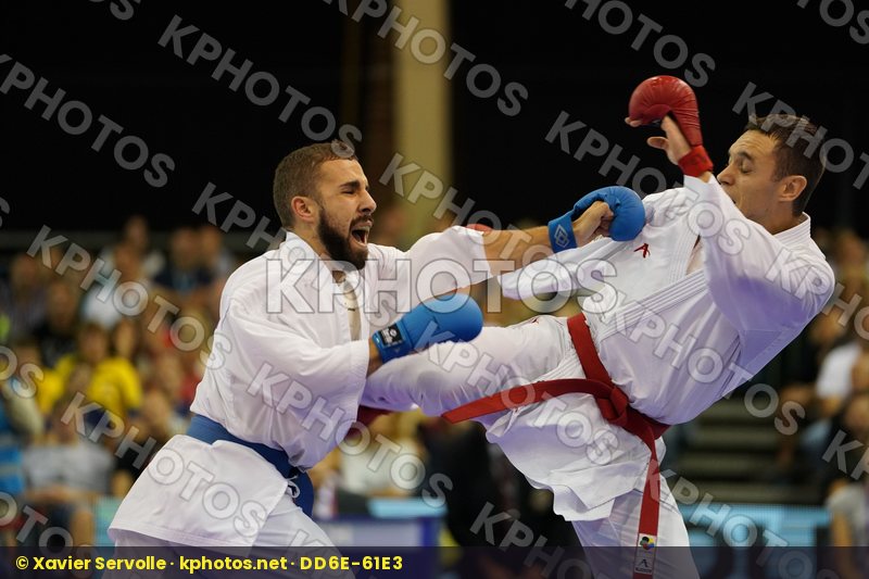 Brazil bronze match Gomez Garcia Matias Male Kumite -60kg Santos Brose Douglas Spain