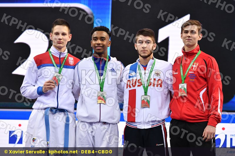 Ciric Jovan Cizo Kilian Denmark France Junior kumite male -68 kg
