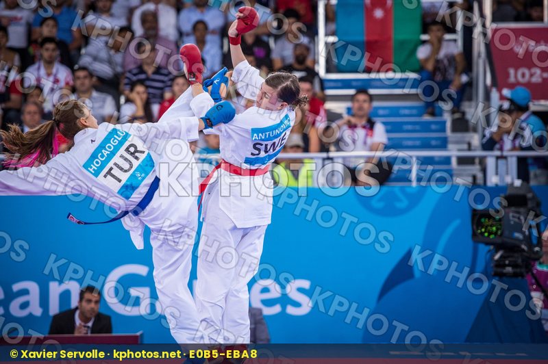 +68 kg Antunovic Hana day2 Hocaoglu Meltem kumite qualification