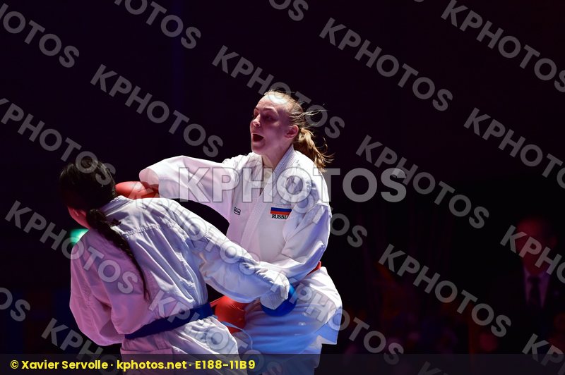-61 kg final France Gataullina Nailya Ignace Lucie kumite Russia