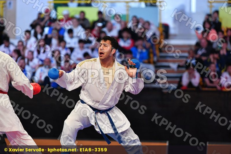 Arkania Gogita Ganjzadeh Sajad Georgia Iran Male kumite 84+ kg