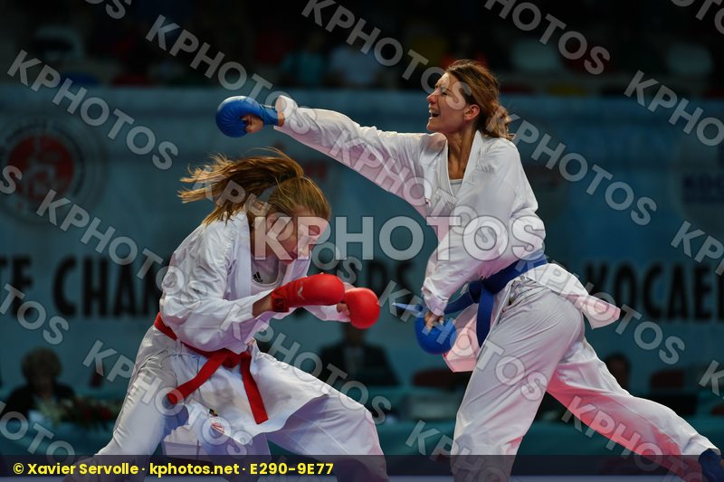 Female kumite 68+ kg Russian federation Slovakia Tatarova Domini