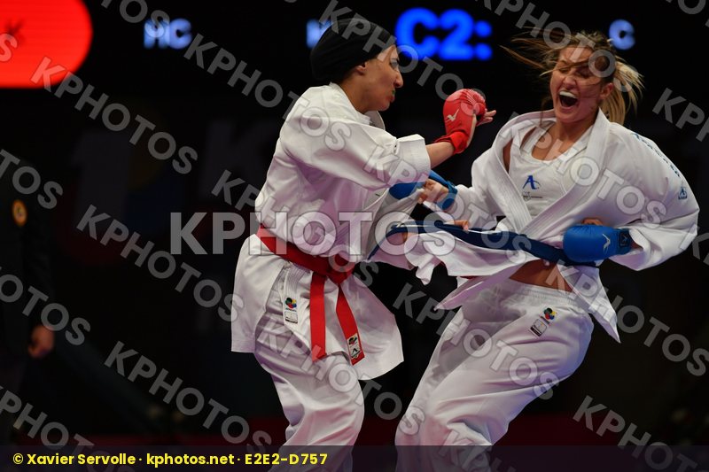 Egypt Female kumite -68 kg France Mohamed Nada Zaretska Iryna
