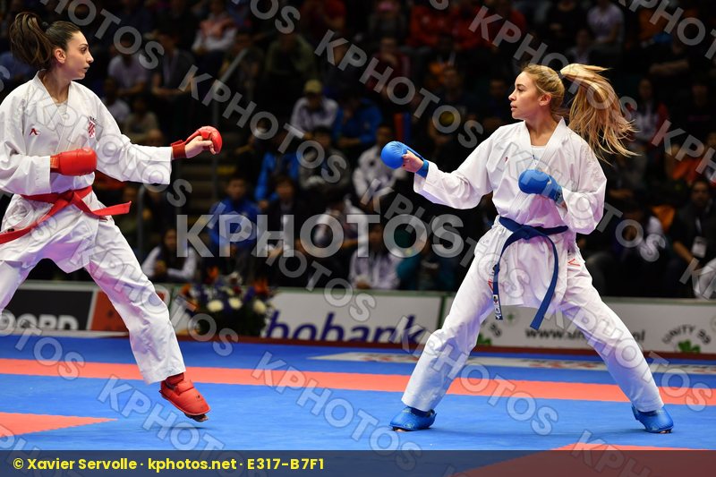 Croatia Female kumite -55 kg Hasani Alesandra Terluyga Anzhelika