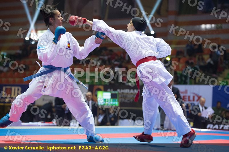 -68 kg Aly Aya Egypt final kumite Spain Vizcaino Gonzalez Cristi