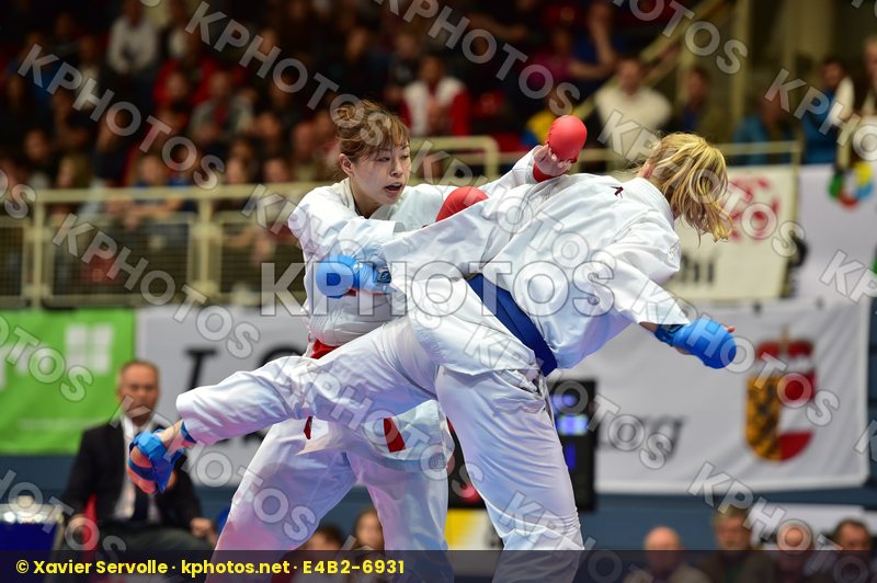 female kumite 68+ kg finland Hirota Japan kuusisto helena uekusa