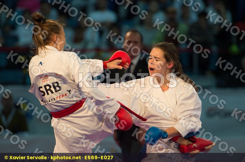 -55 kg Arandjelovic Branka bronze match female finals kumite Lux