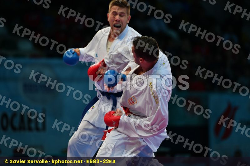 Bitevic Slobodan Hungary Male kumite 84+ kg Molnar Daniel Serbia