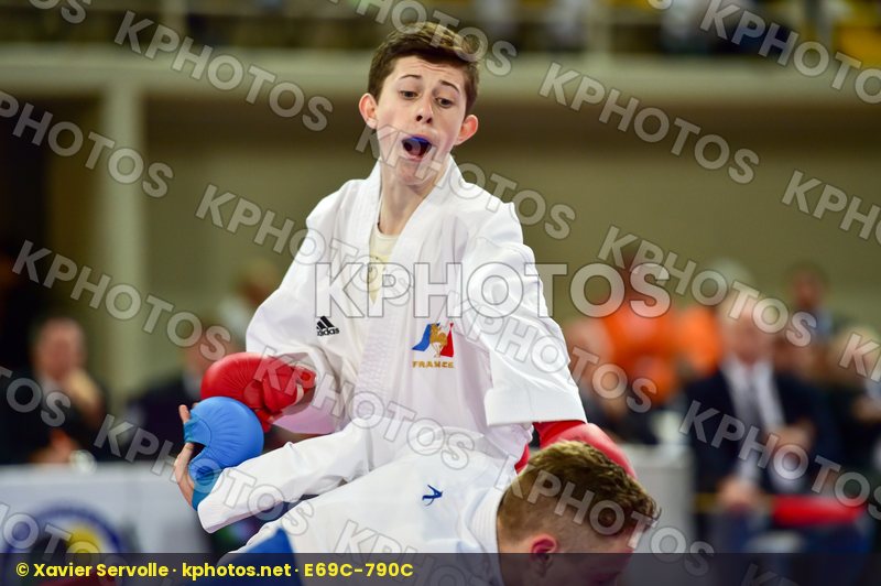 -55 Kg France Italy Junior Kumite Male Marchese Samuele Merienne