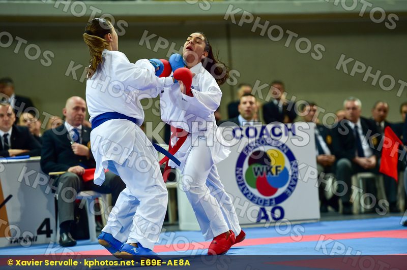 +68 Kg DaeDo Female Ferracuti Clio Italy Kumite Spain Torres Gar