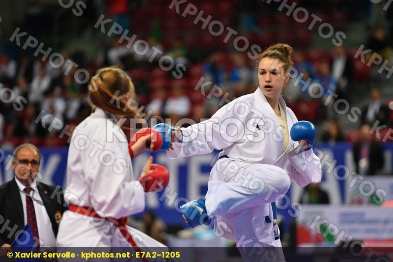 Belgium, Brognon Eva, Cadet kumite female 54+ kg, Milovanovic An