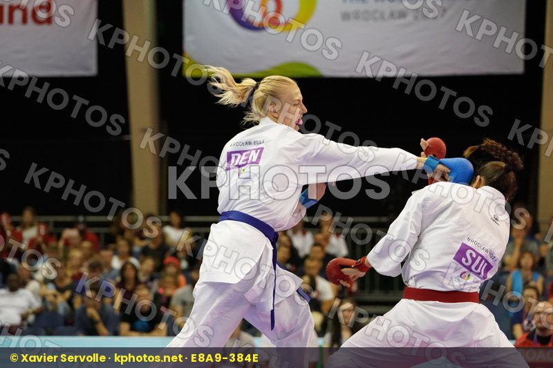 Denmark Female Kumite -68kg Pedersen Katrine Quirici Elena Switzerland