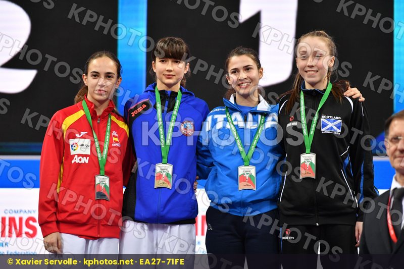 Cadet kumite female -47 kg Garcia moya Nidia Hurenko Polina Ital