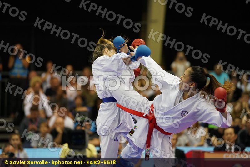 Brazil Chinese Taipei Female Kumite -55kg Gold match Kumizaki Valeria Wen Tzu-Yun