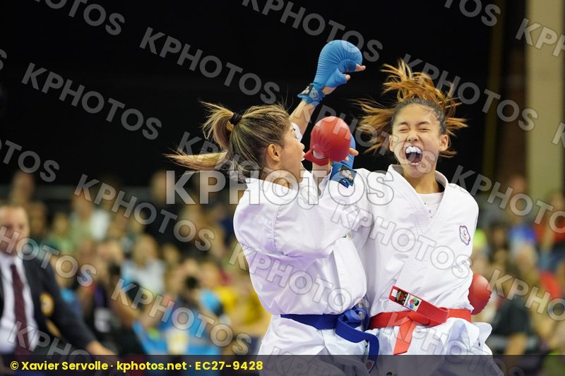 Brazil Chinese Taipei Female Kumite -55kg Gold match Kumizaki Valeria Wen Tzu-Yun