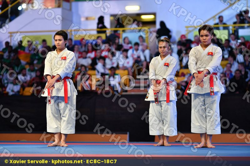 Female team kata Unshu Viet nam Vietnam Vietnam