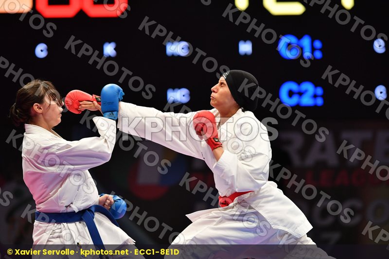 Espinosa Maria Female kumite -61 kg Morocco Sadini Btissam Spain