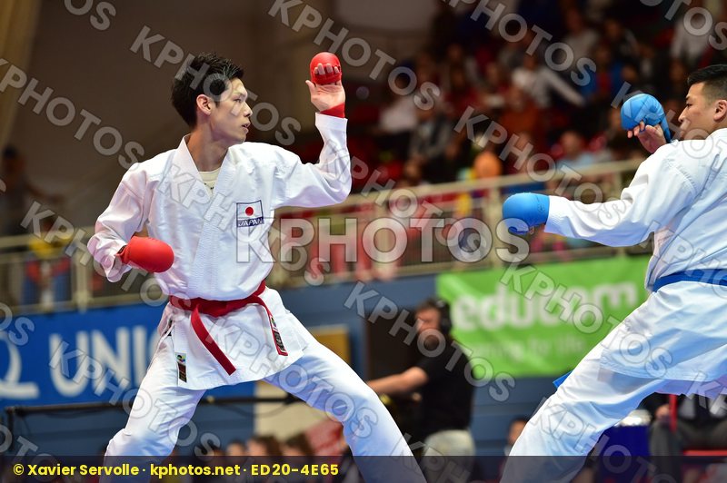 Japan male kumite -75 kg nishimura ken Shureido watanabe daisuke