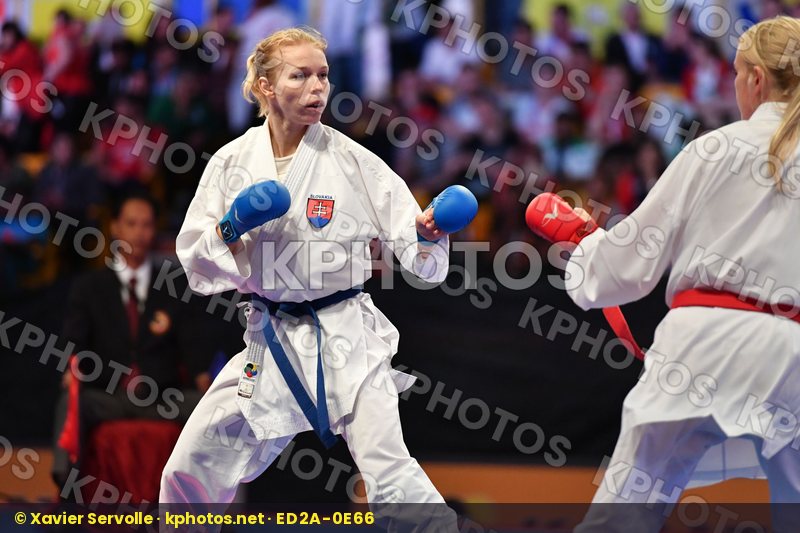 Female kumite -61 kg Serogina Anita Slovakia Suchankova Ingrida